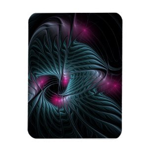 Abstract Colourful Fantasy Fractal Magnet