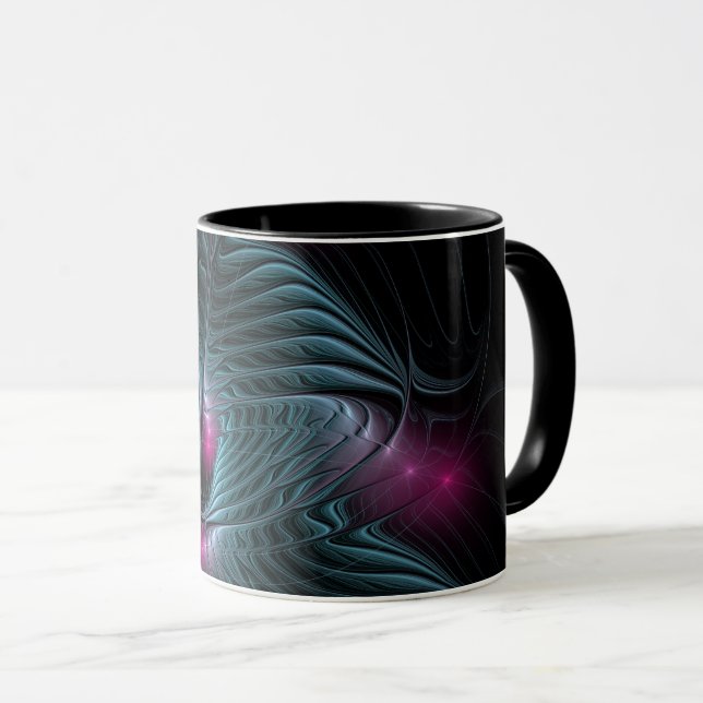 Abstract Colourful Fantasy Fractal Mug (Front Right)