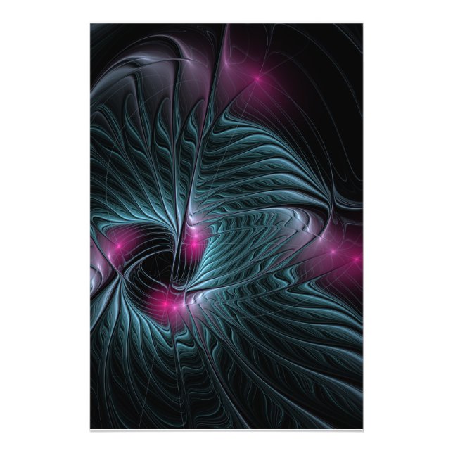 Abstract Colourful Fantasy Fractal Photo Print (Front)