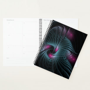 Abstract Colourful Fantasy Fractal Planner