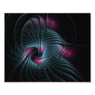 Abstract Colourful Fantasy Fractal Poster