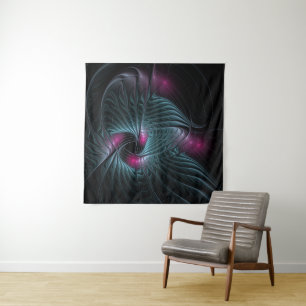 Abstract Colourful Fantasy Fractal Tapestry