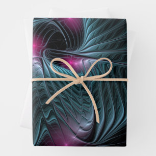 Abstract Colourful Fantasy Fractal  Wrapping Paper Sheet