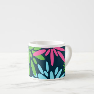 Abstract Colourful Fireworks Flowers Speciality Mu Espresso Cup