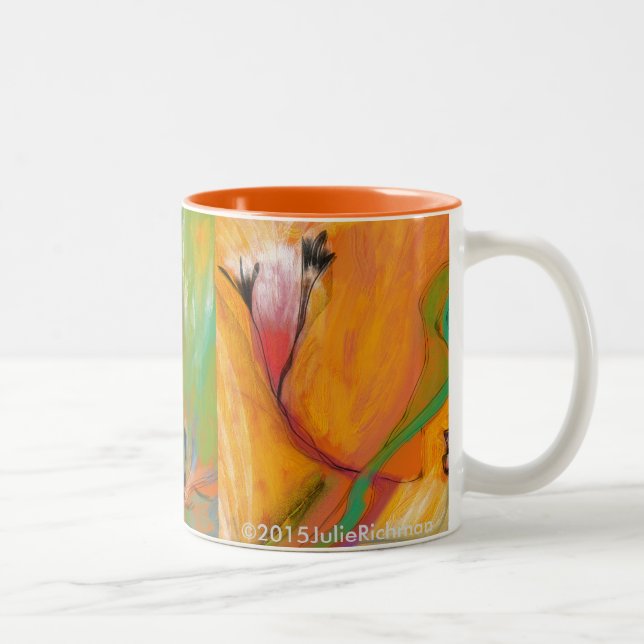 Abstract Colourful Floral MUG (Right)