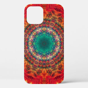 Abstract colourful floral ornament seamless patter iPhone 12 case