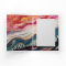 Abstract colourful flowing greeting card