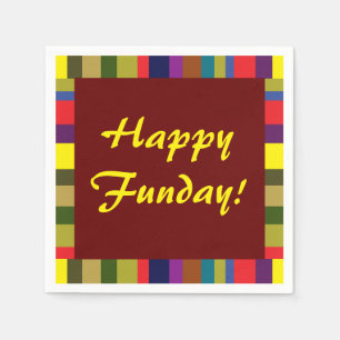 Abstract, Colourful, Funday Paper Napkins