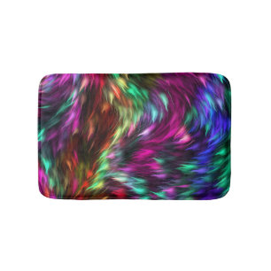 Abstract Colourful Fur Background-24605 Bath Mat