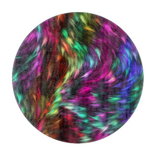 Abstract Colourful Fur Background-24605 Cutting Board