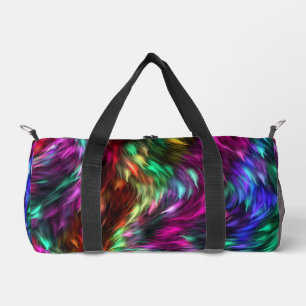 Abstract Colourful Fur Background-24605 Duffle Bag