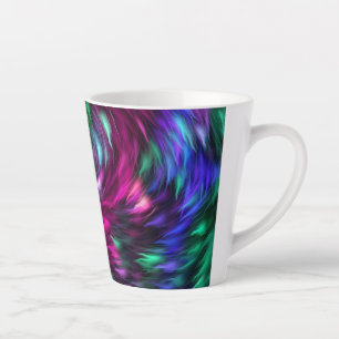 Abstract Colourful Fur Background-24605 Latte Mug