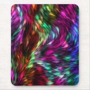 Abstract Colourful Fur Background-24605 Mouse Mat
