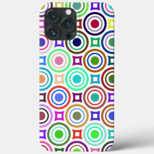Abstract Colourful Geometric Circles iPhone 13 Pro Max Case