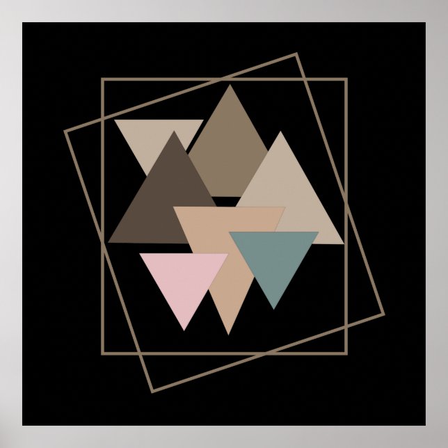 abstract colourful geometric design poster (Front)