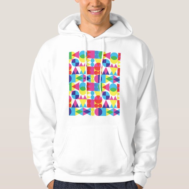 Abstract colourful geometric pattern design. hoodie (Front)