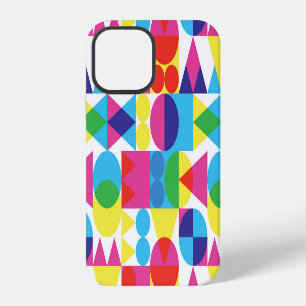 Abstract colourful geometric pattern design. iPhone 12 case