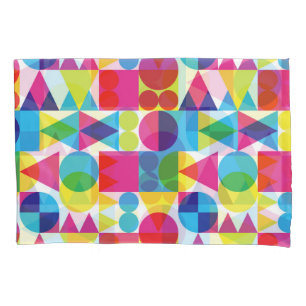 Abstract colourful geometric pattern design. pillowcase