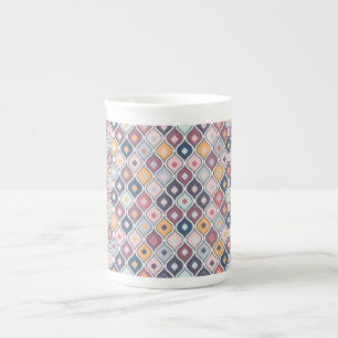 Abstract Colourful Geometric Seamless Pattern Bone China Mug