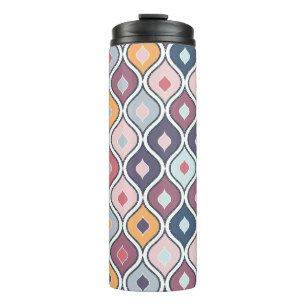 Abstract Colourful Geometric Seamless Pattern Thermal Tumbler
