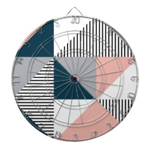 Abstract colourful geometry dartboard