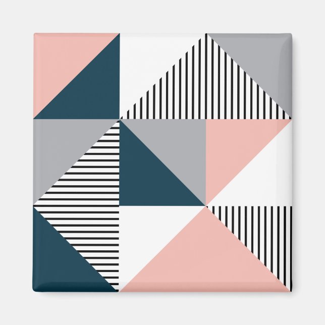 Abstract colourful geometry magnet (Front)