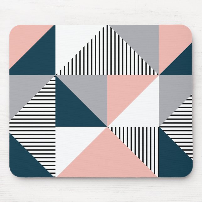 Abstract colourful geometry mouse mat (Front)