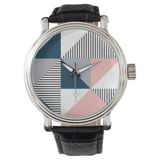 Abstract colourful geometry watch (Front)