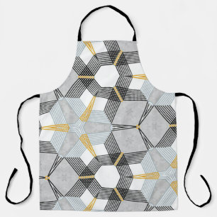 Abstract colourful hexagon square geometric seamle apron