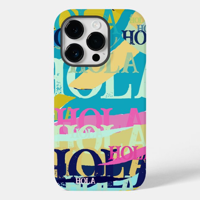 Abstract Colourful Hola Case-Mate iPhone Case (Back)