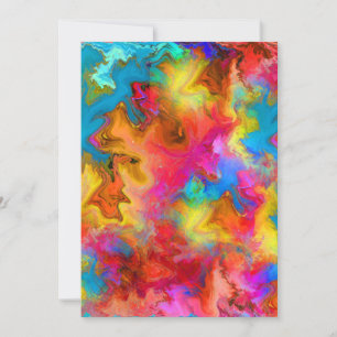 abstract colourful invitation