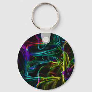 abstract colourful key ring