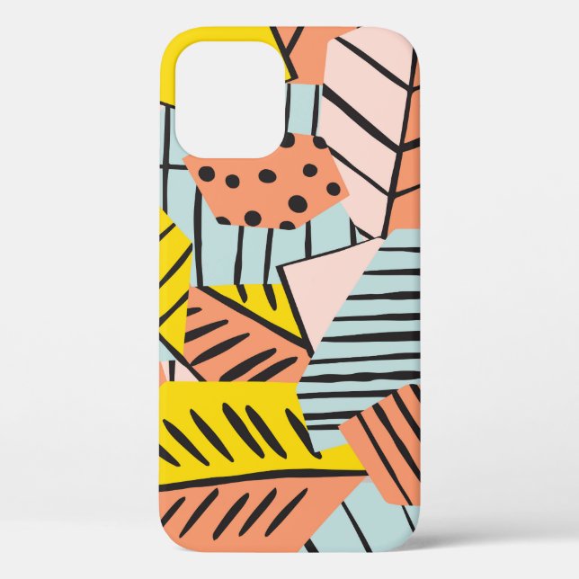 Abstract colourful leaves, nature pattern. Case-Mate iPhone case (Back)
