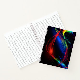 Abstract Colourful Lights Notebook
