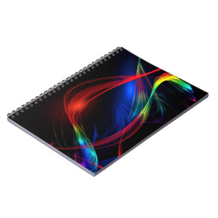Abstract Colourful Lights Notebook