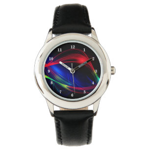 Abstract Colourful Lights Watch Gift