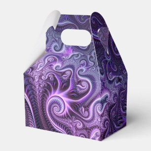 Abstract Colourful Lilac & Violet Spiral Pattern Favour Box