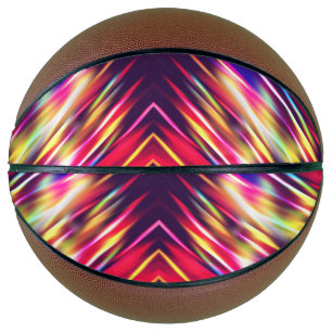 Abstract colourful lines basketball