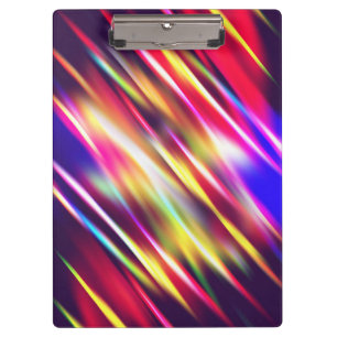 Abstract colourful lines clipboard
