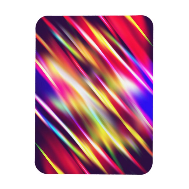 Abstract colourful lines magnet (Vertical)