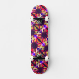 Abstract colourful lines skateboard