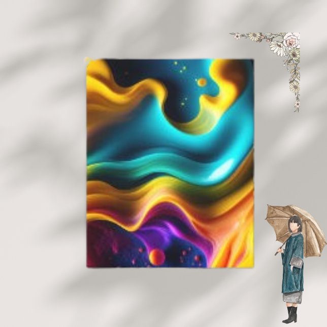 Abstract Colourful Liquid Background Canvas Print (Creator Uploaded)