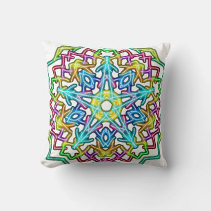 Abstract Colourful Mandala Cushion