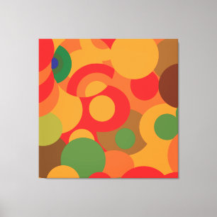 Abstract colourful modern geometric pattern canvas print
