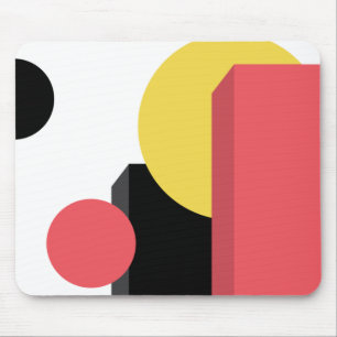 Abstract, colourful, modern, simple, vibrant desig mouse mat