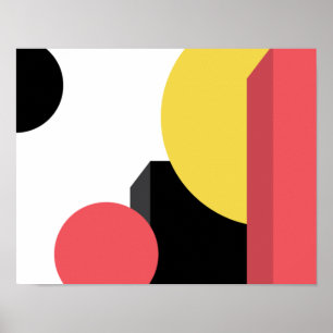 Abstract, colourful, modern, simple, vibrant desig poster