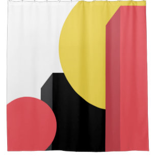 Abstract, colourful, modern, simple, vibrant desig shower curtain