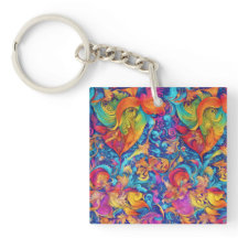 Abstract Colourful Modern Summer Garden