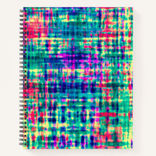 Abstract Colourful Modern Tie Dye Pattern Notebook