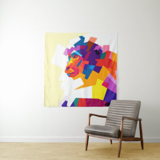 Abstract Colourful Monkey | Modern Artwork  Tapestry